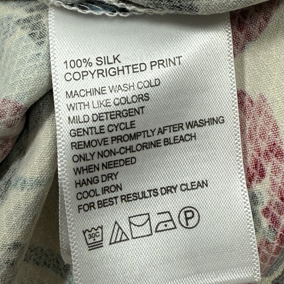 Tommy Bahama Men's Tropicana Blooms Silk Camp Shirt Gray Floral‎ NEW $148 - Picture 4 of 5